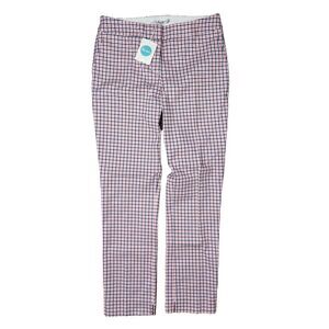 Boden Red and Blue Checkered Trousers
